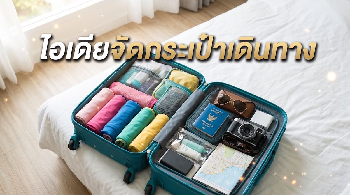 ไอเดียจัดกระเป๋าเดินทาง