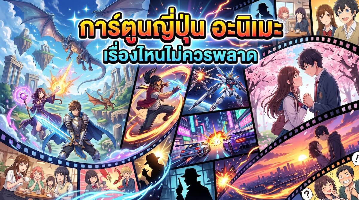 การ์ตูนญี่ปุ่น อะนิเมะ เรื่องไหนไม่ควรพลาด
