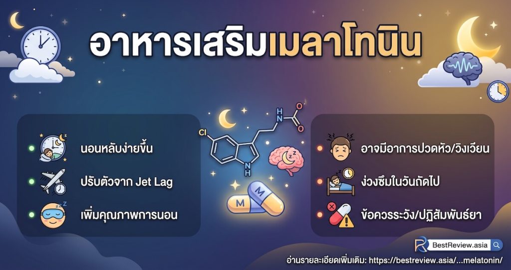 อาหารเสริมเมลาโทนิน คืออะไร