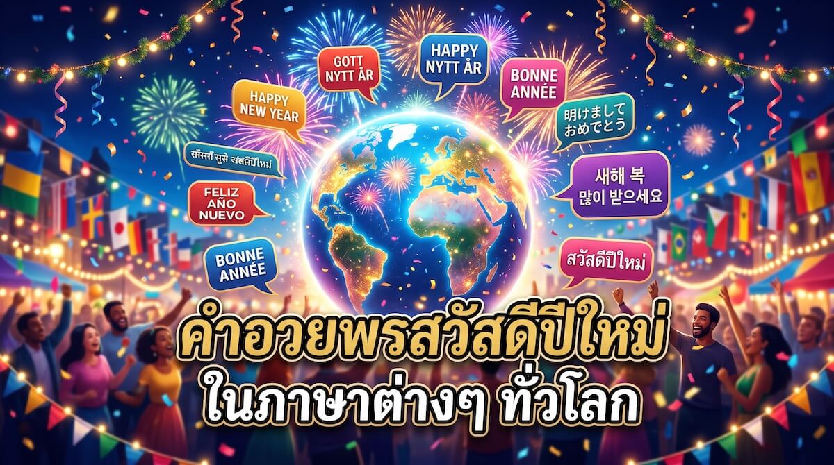 คำอวยพรสวัสดีปีใหม่ ในภาษาต่างๆ ทั่วโลก
