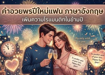 คำอวยพรปีใหม่แฟน ภาษาอังกฤษ เพิ่มความโรแมนติกในข้ามปี